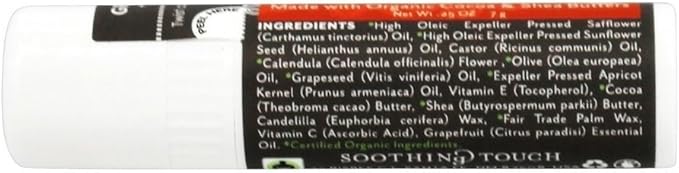 Soothing Touch Grape Fruit Lip Balm, 0.25 Ounce - 12 per case.12