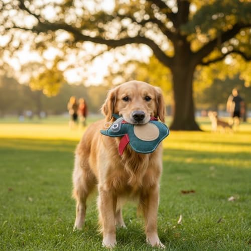 Natural Suede Leather Owl Chew Toy for Dogs & Puppies | Durable and Fun Interactive Toy | Supports Healthy Chewing and Daily Play | Soft Texture for Gentle Teeth
