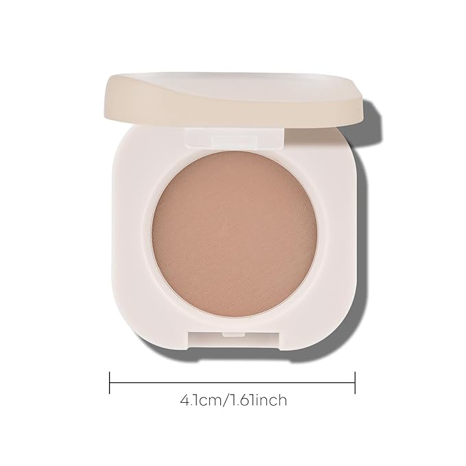 KYDA Cocoa Brown Matte Eyeshadow Single, Matte Brown Eyeshadow for Eyes and Brows, Ultra-fine Lightweight, Crease-proof High Pigmented Formula, Netural Mini Eyes Makeup, Cinnamon Tea