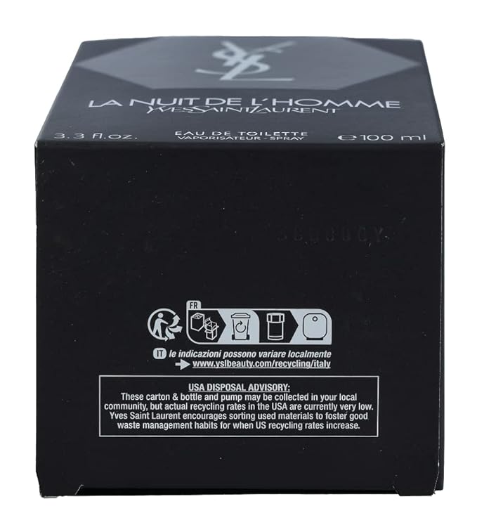 Yves Saint Laurent La Nuit De L'Homme by Yves Saint Laurent for Men - 3.3 oz EDT Spray