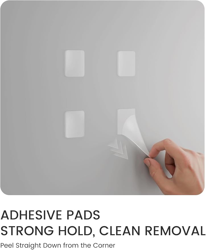 Fluxynara 48" x 36" Large Felt Bulletin Board, Dusty Blue | 12 Pack Cork Board Alternative with 60 Safe Adhesive Tabs, Felt Pin Boards for Wall Decor, Home, Office, Classroom, Dorm