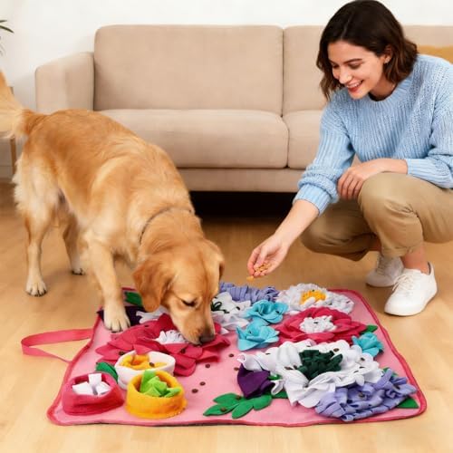 Vextronic Snuffle Mat for Dogs, Large Breed Slow Feeder Interactive Toy