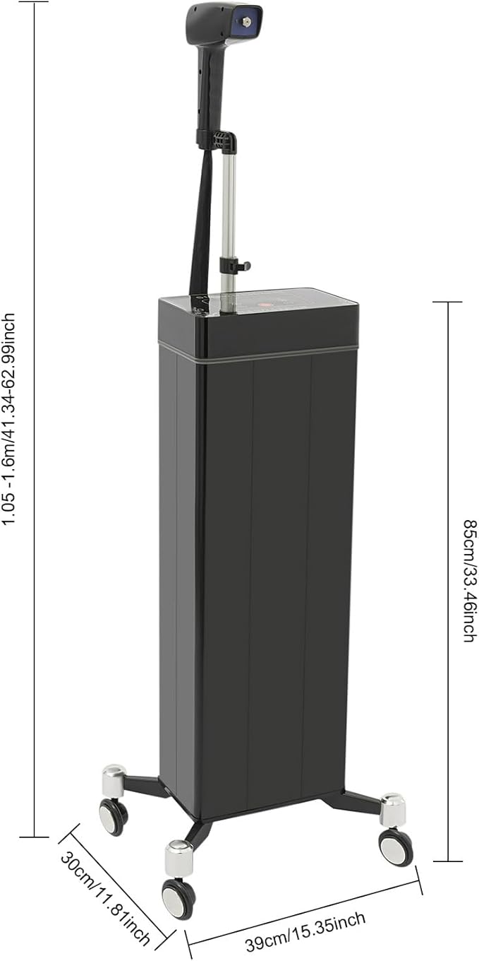 Nano Hair Steamer, Multifunctional Professional Nanoscale Spray for Hair Care Hair Repair, 1300W Nano Mist Hair Steamer for Deep Conditioning with Bottom Wheels and Smart Touch Control