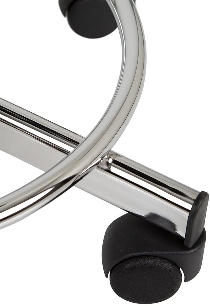 Pibbs 778 Pony Professional Cutting Stool for Salons - Adjustable Height 23"β33", Extra-Thick Upholstered Seat Cushion, Ergonomic Design for Back Relief, 5-Star Base with Smooth Casters, PIB-778