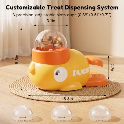 Duck-Shaped Treat Dispenser Toy for Cats and Dogs