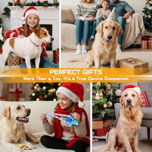 Dog Chew Toys for Aggressive Chewers, Multiple Textures & Rope, ndestructible Tough Durable Interactive Dog Toys, Puppy Chew Toys for Teething, Blue Five-Pointed Star