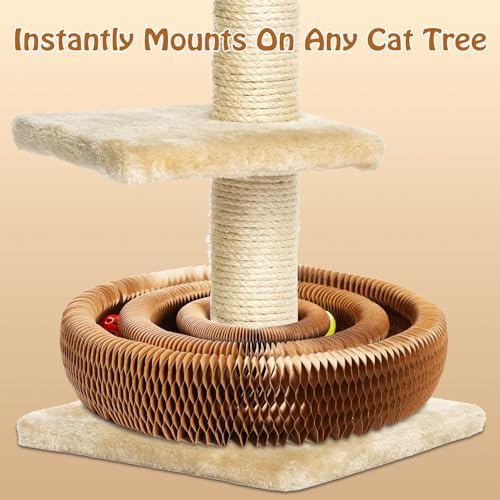 Double-Layer Cat Track Ball Toy, Cat Ball Adventure The Ultimate Interactive Mental Physical Exercise for Indoor Cats Toy