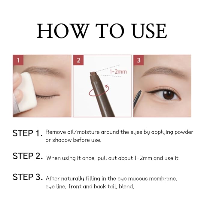 BBIA Last Auto Gel Eyeliner SLIM 5 Colors – Ultra-Fine Waterproof Mechanical Gel Eye Liner Pencil Smudge-Proof Easy Drawing Smooth Gliding Texture Vegan Korean Eye Makeup (S5 SOUL BROWN SLIM R)