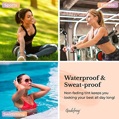 Godefroy Fast Acting Temporary Instant Brow Color, 3 Applications Per Package, Salon Quality Results, Dark Brown