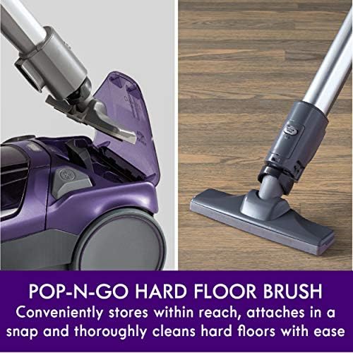 Kenmore 600 Series Pet Friendly Bagged Canister Vacuum | Lightweight, Pet PowerMate, Pop-N-Go Brush, 2 Motors, HEPA Filter, Aluminum Telescoping Wand, Retractable Cord - 81615