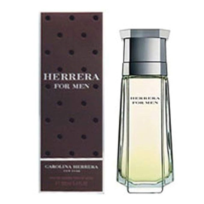 Carolina Herrera Herrera For Men - Sophisticated Fragrance - Sensual And Elegant For The Adventurous Spirit - Woody Floral Musk Scent - Opens With Top Notes Of Neroli And Citrus - Edt Spray - 3.4 Oz