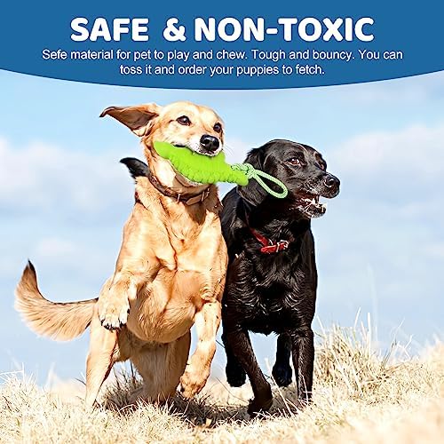 Dog Floating Toy, Dog Chew Toy for Aggressive Chewers, Pool Toy with Rope for Interactive Fetch & Play, Dog Beach Toy Set (Dinosaur)