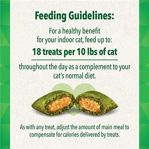 Greenies Feline Smartbites Healthy Indoor Natural Treats for Cats, Tuna Flavor, 4.6 oz. Pouch (Pack of 2)