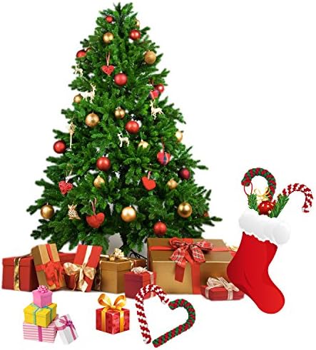 Candy Cane Rope Toy,Puppy Chew Dog Toys Interactive and Cotton Rope Toys and Christmas Decoration, Puppy Pet Play Chew and Training Toy for Medium&Large Dog Pet Teeth Cleaning