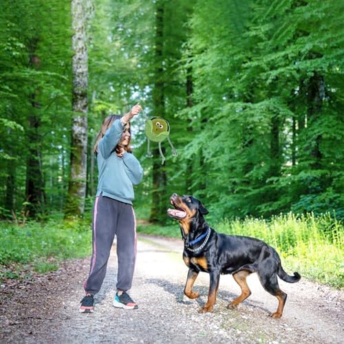 Fuzzl Eco Leather Super Sprout Natural and Tough Dog Toys - Long Lasting Chew Toys for Aggressive Chewers - Strong Dog Toy for Dogs and Puppy
