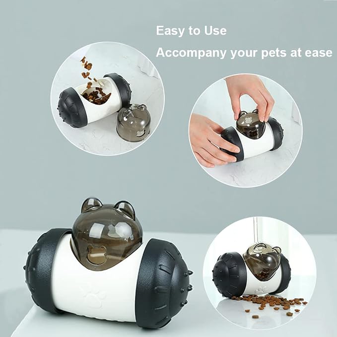 Interactive Treat Ball, Snack Toy Ball for Rabbits, Roll and Push, Exercise Your Pet's Body, Use with Diced Carrot, Dried Herbs, Treats Dispensing Toys