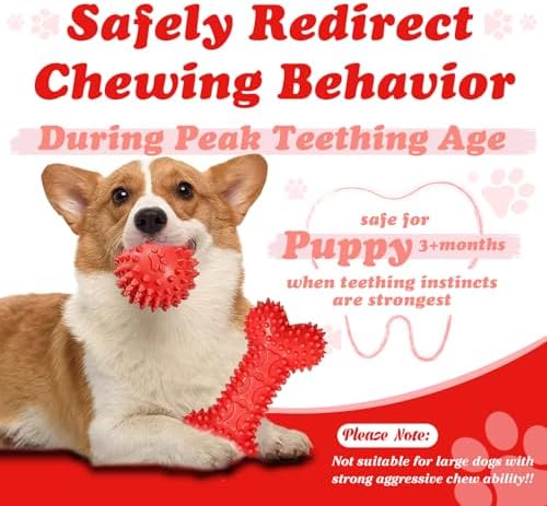 Puppy Toys - 7 Pack Puppies & Small Dogs Chew Toys for Teething,Relieves Teething Anxiety, Soft & Durable Interactive Toys, Not for Heavy Chewer