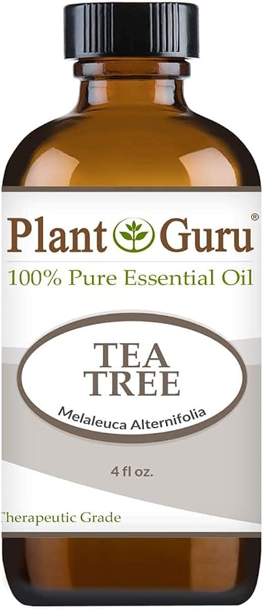 Tea Tree Essential Oil 4 oz. 100% Pure Undiluted Therapeutic Grade Extract of Melaleuca Alternifolia for Skin, Body, Hair Growth, Scalp Dandruff, Acne and Aromatherapy Diffuser Humidifier (Pack of 2)