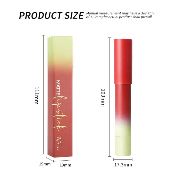 Classic Red Lip Matte Lip Liner Pencil – Smooth & Moisturizing Lip Pencil for Precise Contour, Rich Color Payoff, Lightweight Everyday Lip Makeup, Twist-Up Design,04#