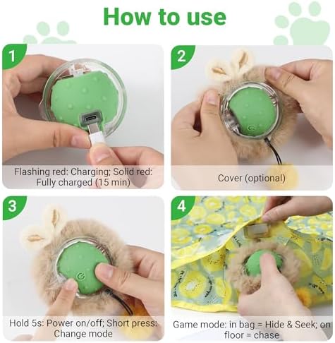 Cat Toys for Indoor Cats, Interactive Cat Toy for Adult Cats