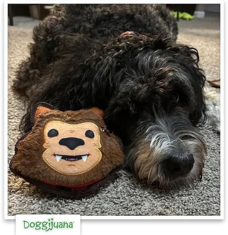 Doggijuana Tuffer Chewer Dog Toy, Werewolf | Fall Plush, Squeaky