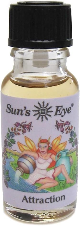 Sun's Eye Attraction Oil, Sandalwood Fragrance, Cinnamon Bark, 1/2 fl oz