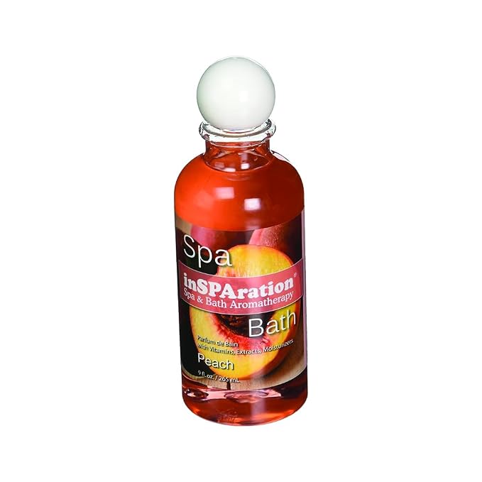 inSPAration Spa and Bath Aromatherapy 121X Spa Liquid, 9-Ounce, Peach