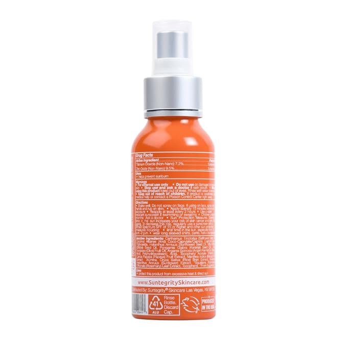 Milky Mineral Sun Serum Spray for Face & Body - Broad Spectrum SPF 50, 3.4oz