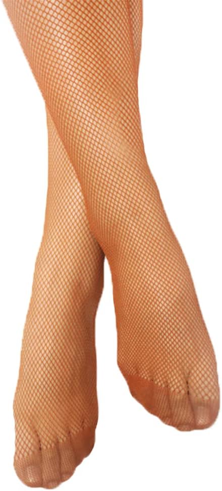 Girls Fishnet Stockings for Princess Dress High Waist Mesh Tights Cute Pattern Knit Socks