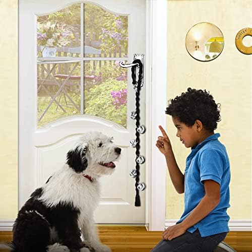 Dog Bells to Go Outside, Potty Training Bell, Handmade, Adjustable | Handmade with Premium Yarn, Twisted Style, Clear Jingle, Dog Potty Bell, Dog Door Bell.