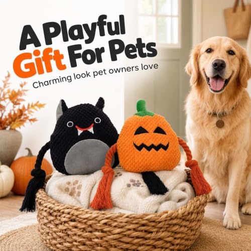 Tough Dog Toys for Aggressive Chewers (Black Bat)