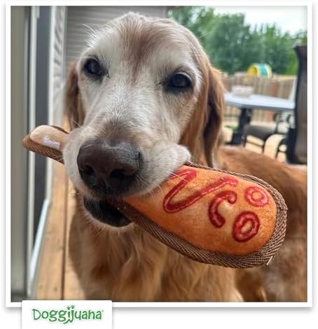 Doggijuana Grilled Cheese & Corn Dog Toy Bundle | 2 Pack, Squeaky