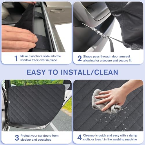 2-Pack Dog Car Door Protector for VW Volkswagen Tiguan MK2 2018-2022