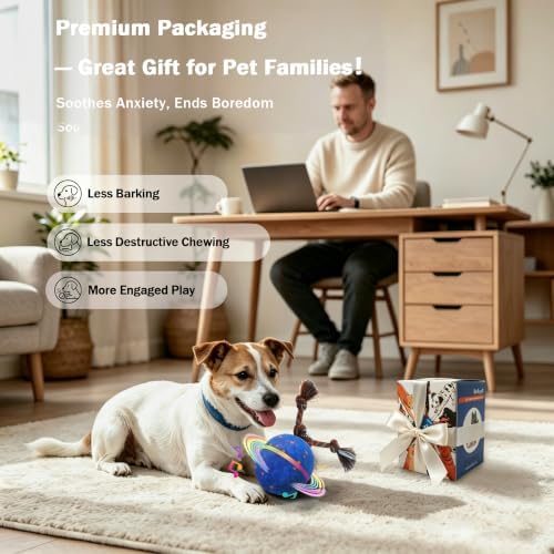 Interactive Dog Toy, 3 Modes Automatic Rolling Ball