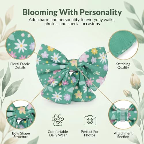 Velvet Pet Bow Tie Collar Accessory 10cm