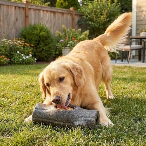 2-Pack XXL Durable Dog Enrichment Toy, Frozen Dog Toy with Removable Mold, Interactive Chew & Lick Toy for Puppy Large Medium Dogs, Coffee Wood Fiber, Indestructible for Aggressive Chewers