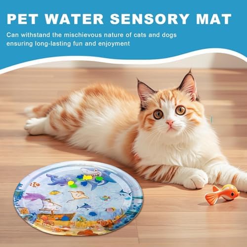 Dog Water Mat Cooling Sensory Waterbed Enrichment Non Slip BPA Free