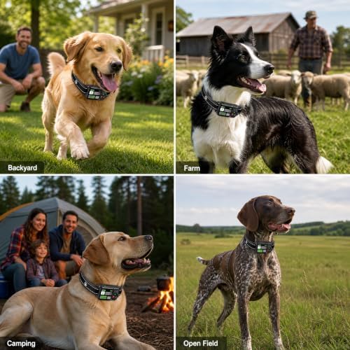 GPS Wireless Dog Fence System 49-6561ft Outdoor Invisible Dog Fence Collar