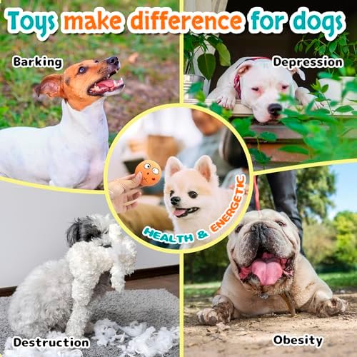 Squeaky Dog Toys, Interactive Squeaky Ball for Small Dogs/Puppies Puppy Teething Soft Non-Toxic Chew Toys for Gentle Play 6 Pcs/Set