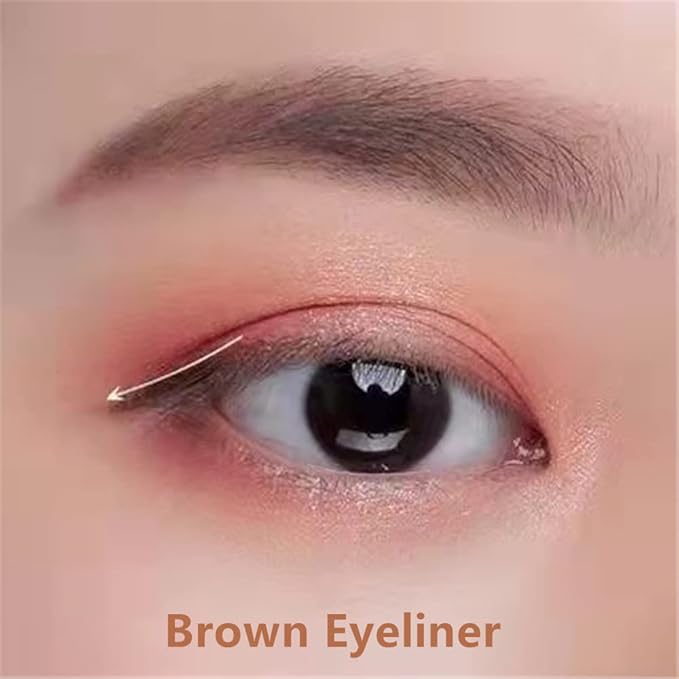 Go Ho Black,Light Brown,Dark Brown Eyeliner Pencils,6 Pack Gel Eye Liner Makeup Pencil,High Pigment Smooth Eyeliner Stick,Soft Easy to Color Eye Liner Pen