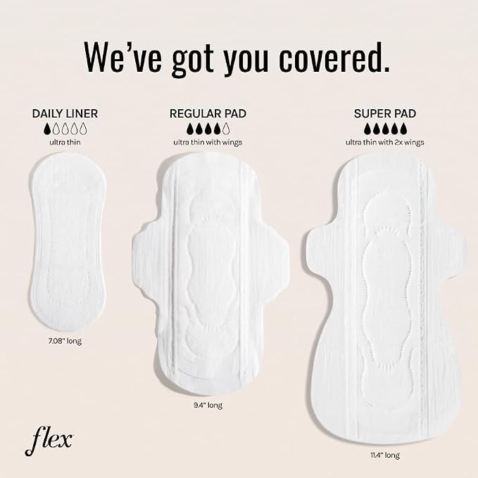 Flex Ultra Thin Pads Super with Wings (6-Pack, 156 Pads Total)