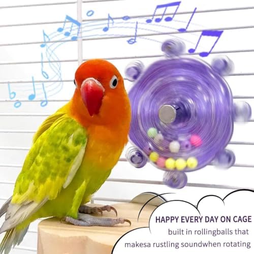 Budgie Toys, Parakeet Training Toy, Interactive Bird Educational Toy For Small Birds, Cockatiel Toys, Fun Parakeet toys, Lovebird toys, Quaker Parrot toys, Bird Toys For Conures, Sun Conure toys(2PCS)
