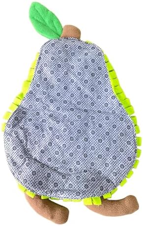Vedem Small Animal Snuffle Mat Fleece Foraging Mats Interactive Feeding Toy Rabbit Guinea Pig Rat Hamster Anti Slip Treat Dispenser (Pear)