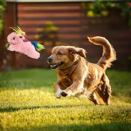 Multipet Unicorn Dog Toy | Small Squeaky Unicorn Dog Toy | Mystical Plush Squeaker Dogs Toys | Small/Medium Breed | Pink | 7"