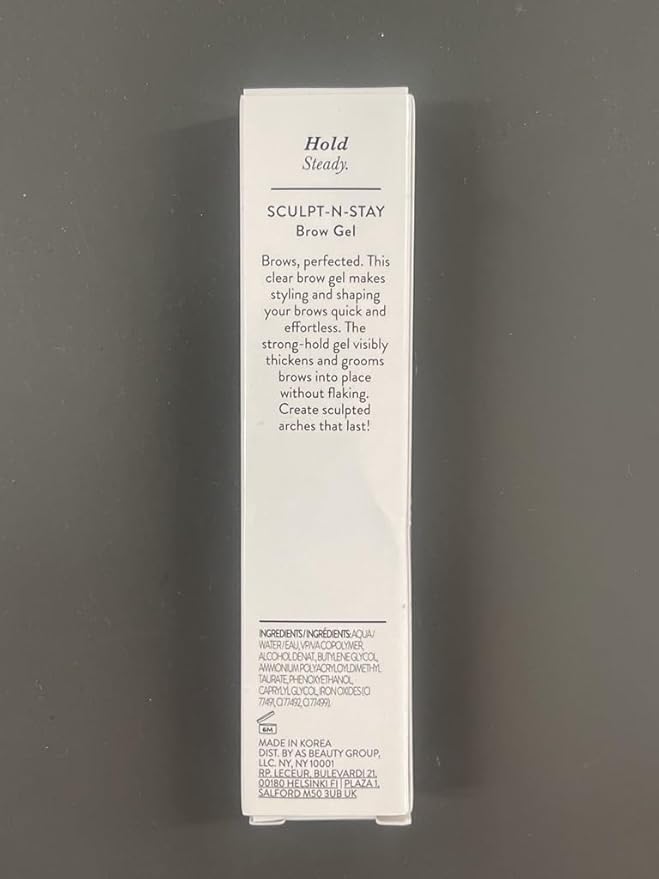 LAURA GELLER NEW YORK Sculpt-n-Stay Clear Brow Gel - Eyebrow Setting Gel - Shapes and Sculpts - Non-Sticky Formula