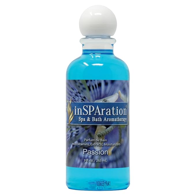 inSPAration Spa and Bath Aromatherapy 373X Spa Liquid, 9-Ounce, Passion