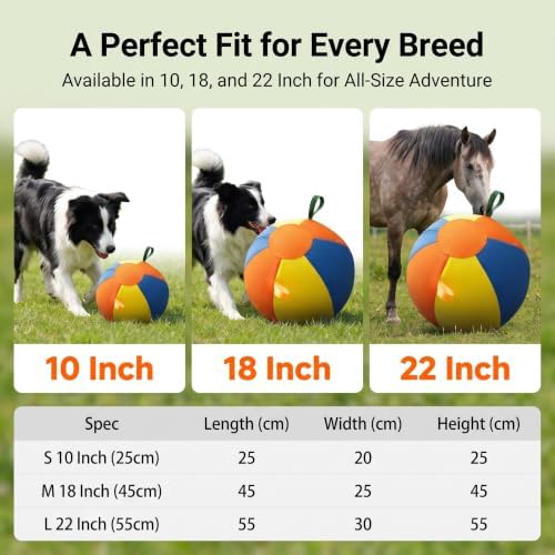 Herding Ball For Dogs Large Inflatable Outdoor Play Toy (55*30*55cm)