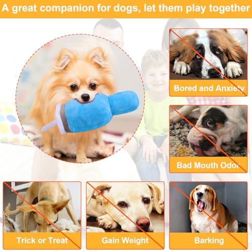 Mity rain 2PCS Funny Tumbler with Handle Cup Dog Toy
