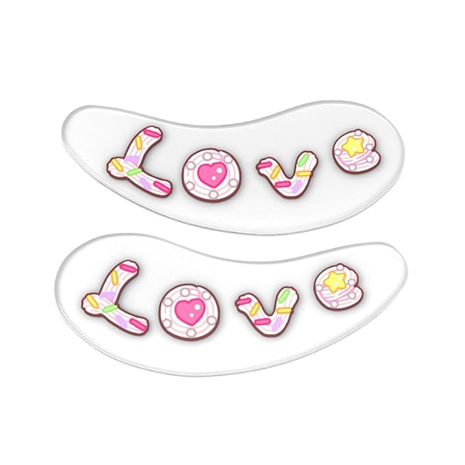 BlackWings 6 Pairs Silicone Eye Patches with Self-Adhesive Design - Cute Bear & Rabbit Inspired Eye Care Patches (Little Bear Little Rabbit 6pairs)