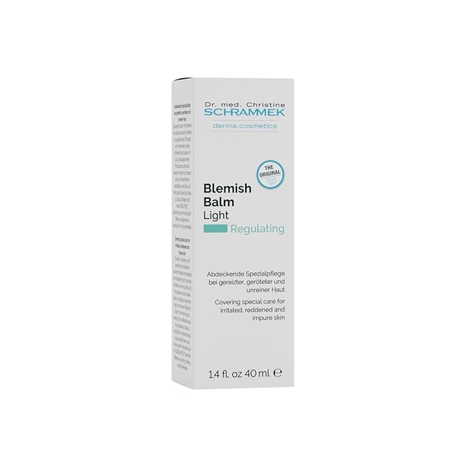 Schrammek Blemish Balm Light (1.4 fl oz) - Covering Special Care for Irritated, Reddened & Impure Skin - The Original since 1967 - BB Cream - Tinted Face Moisturizer - Facial Skin Care - Dr